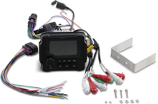 Powered Bluetooth® AM/FM Gauge Mount Radio with LED Color Display