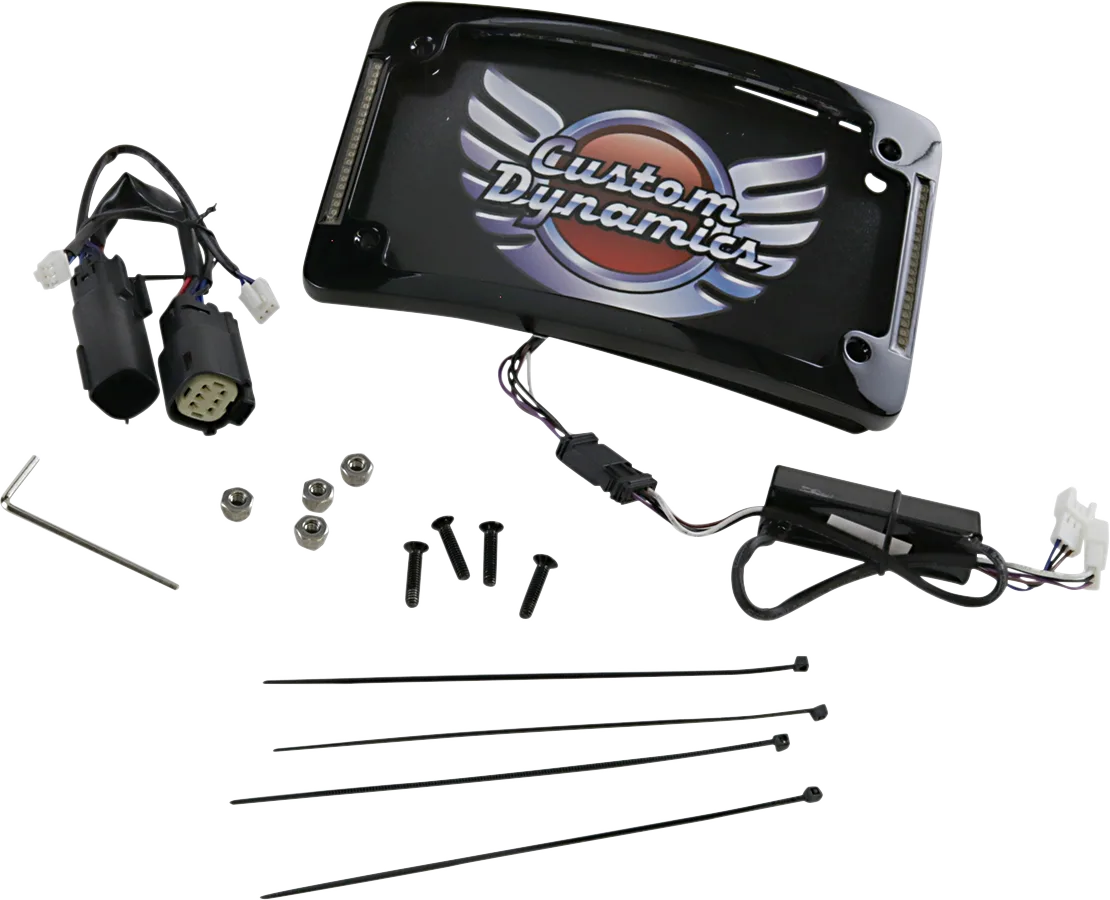 LED Radius License Plate Frame