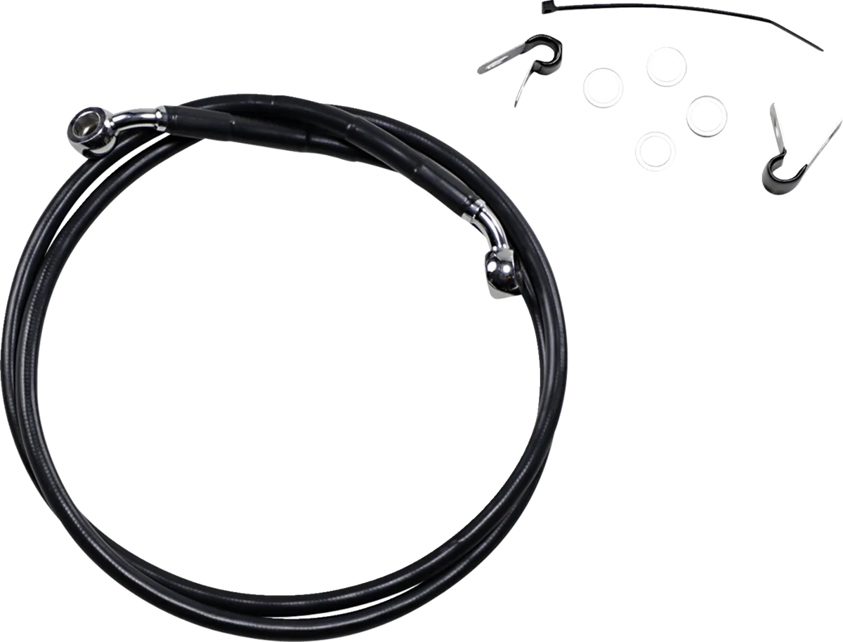 Extended Length Black Vinyl Brake Line Kit