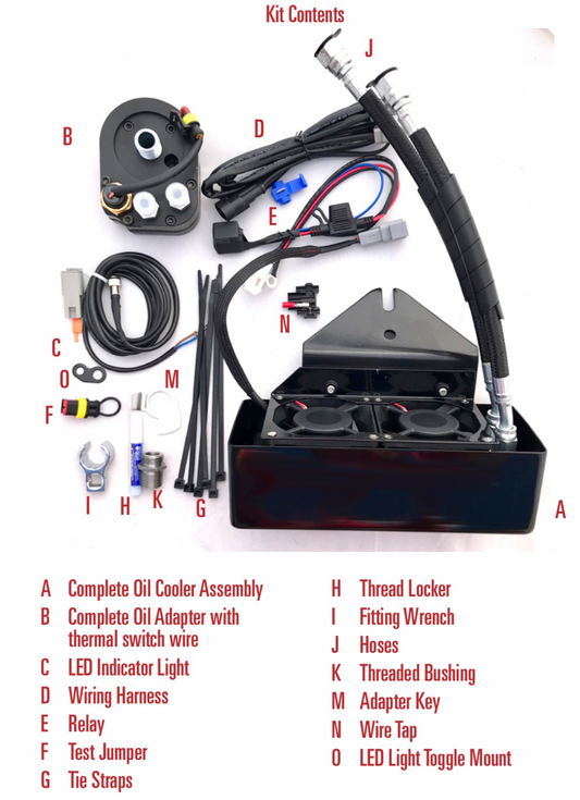 Dyna Front Mount Oil Cooler