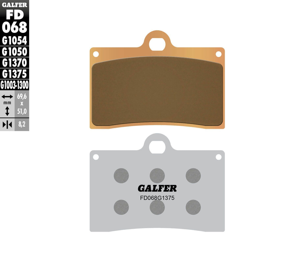 G-Semi-Metallic Brake Pads