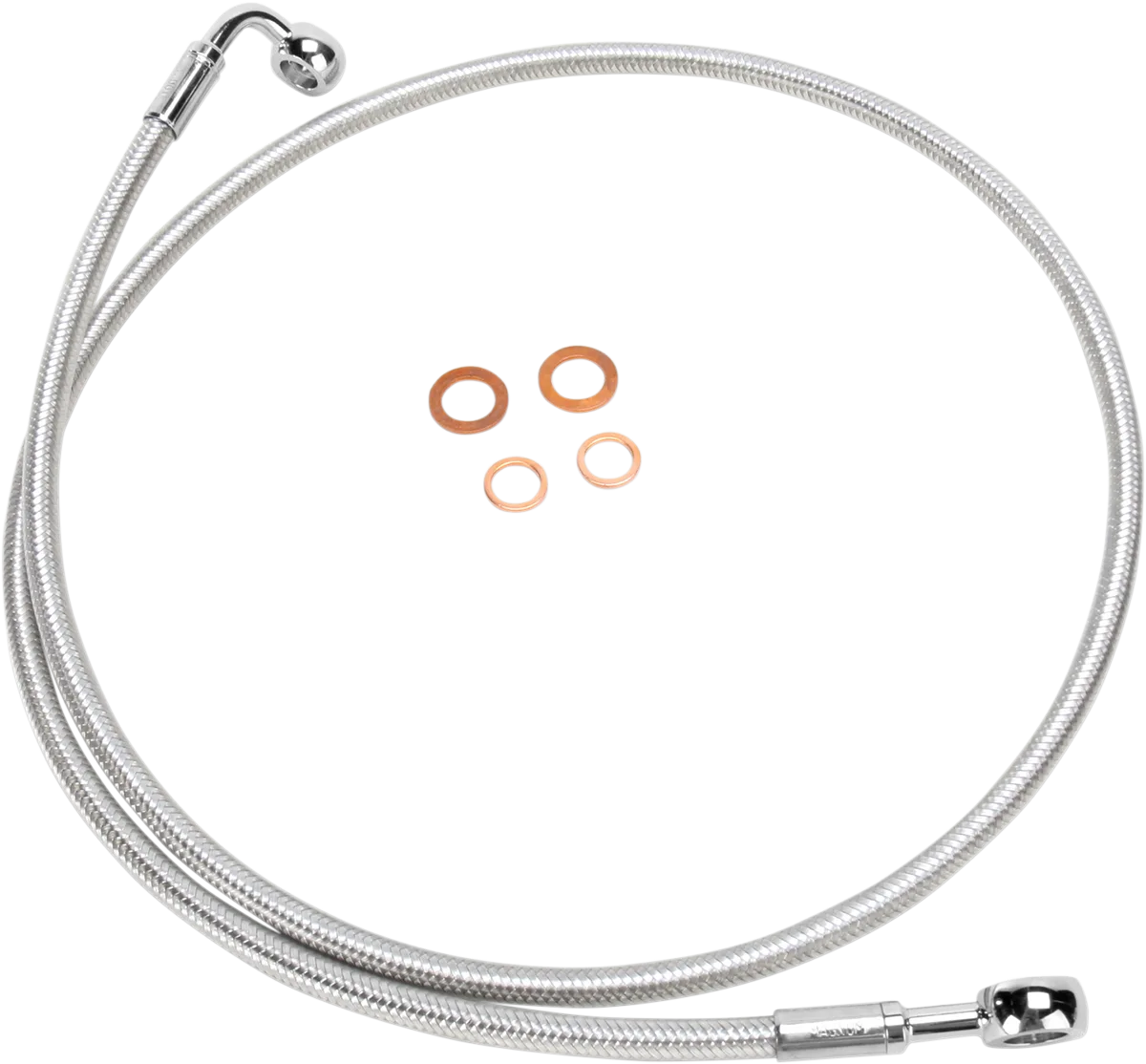 E-Z Align Braided Single Disc Front Brake Line