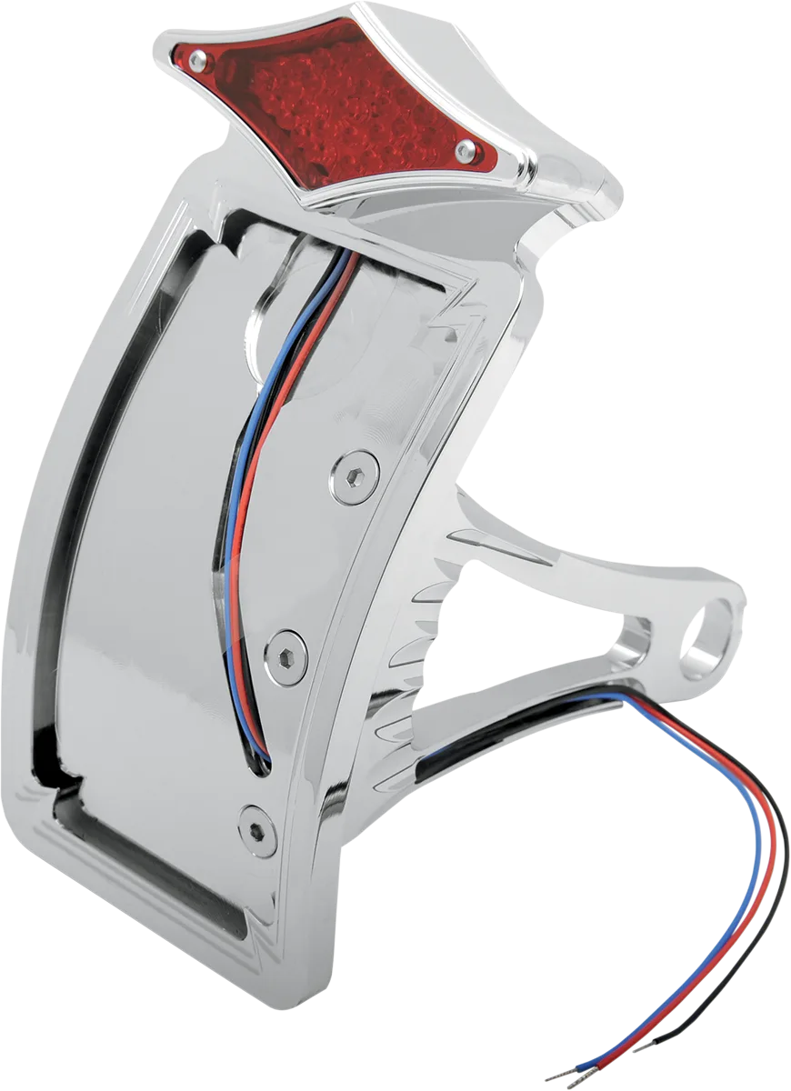 Side Mount Diamond LED Taillight and License Plate Mount