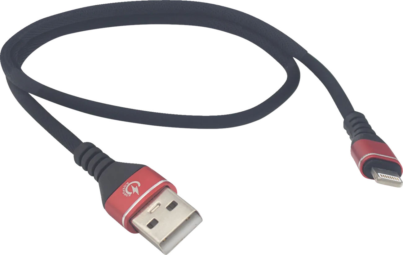 18" Male USB to Male Lightning Phone Charging Cable 3.0