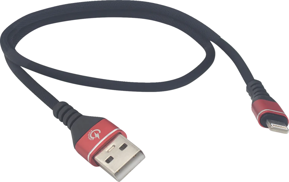 18" Male USB to Male Lightning Phone Charging Cable 3.0