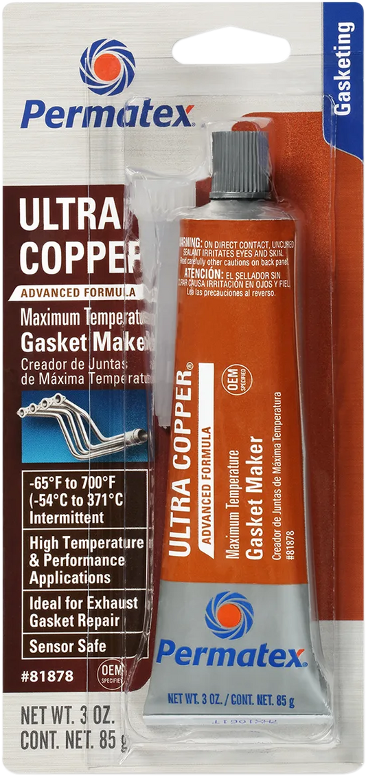 Ultra Copper® Maximum Temperature RTV Silicone Gasket Maker