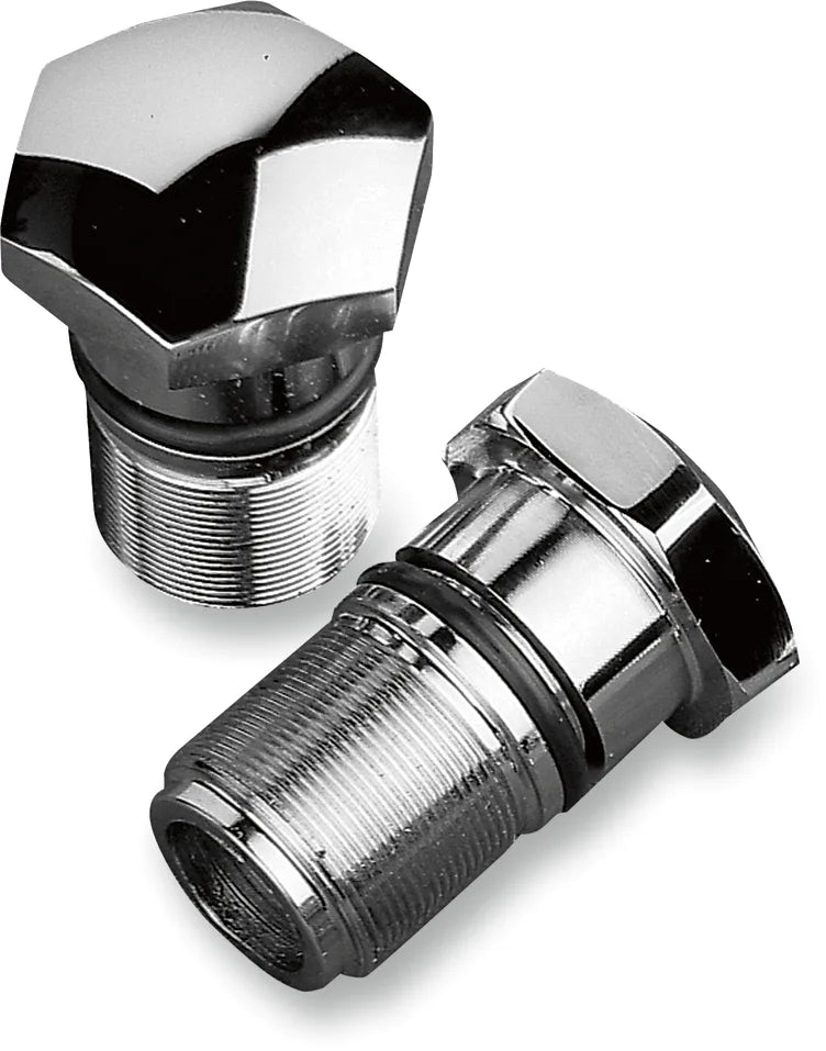 Chrome Fork Tube Plugs and Caps