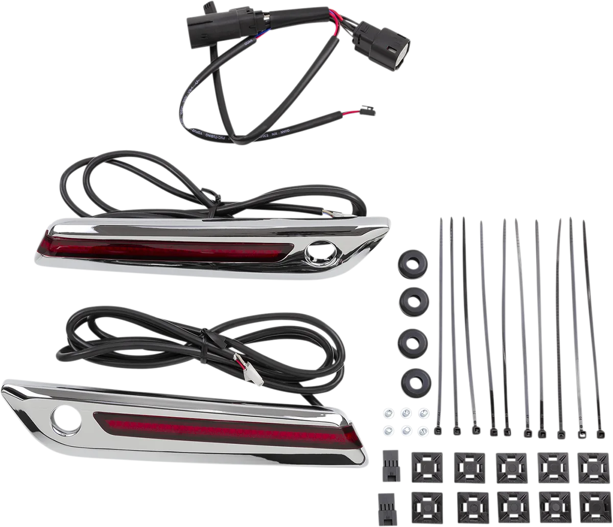 LED Saddlebag Hinge Covers