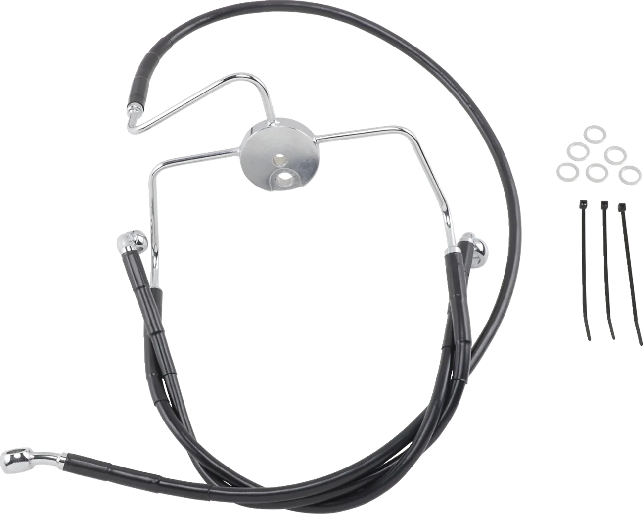 Extended Length Black Vinyl Brake Line Kit
