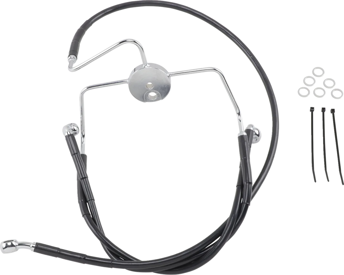Extended Length Black Vinyl Brake Line Kit