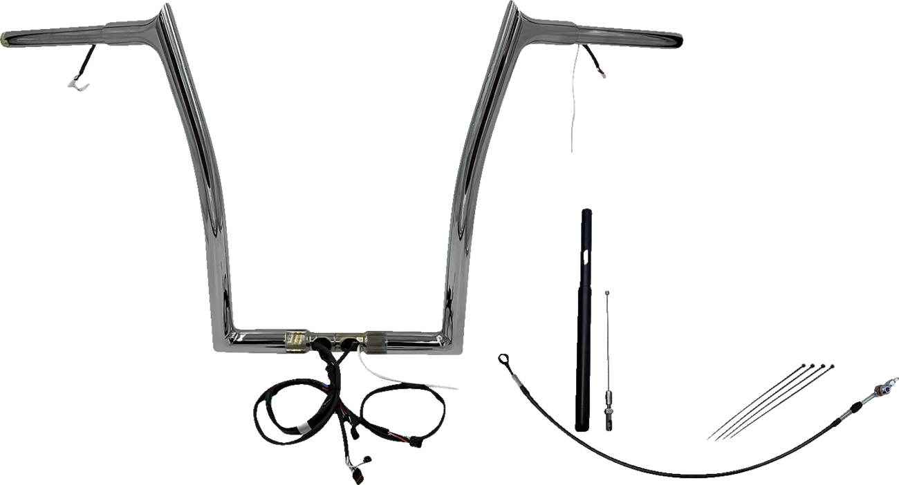 EZ Install Wired 1-1/4" Pointed Top Handlebar Kit