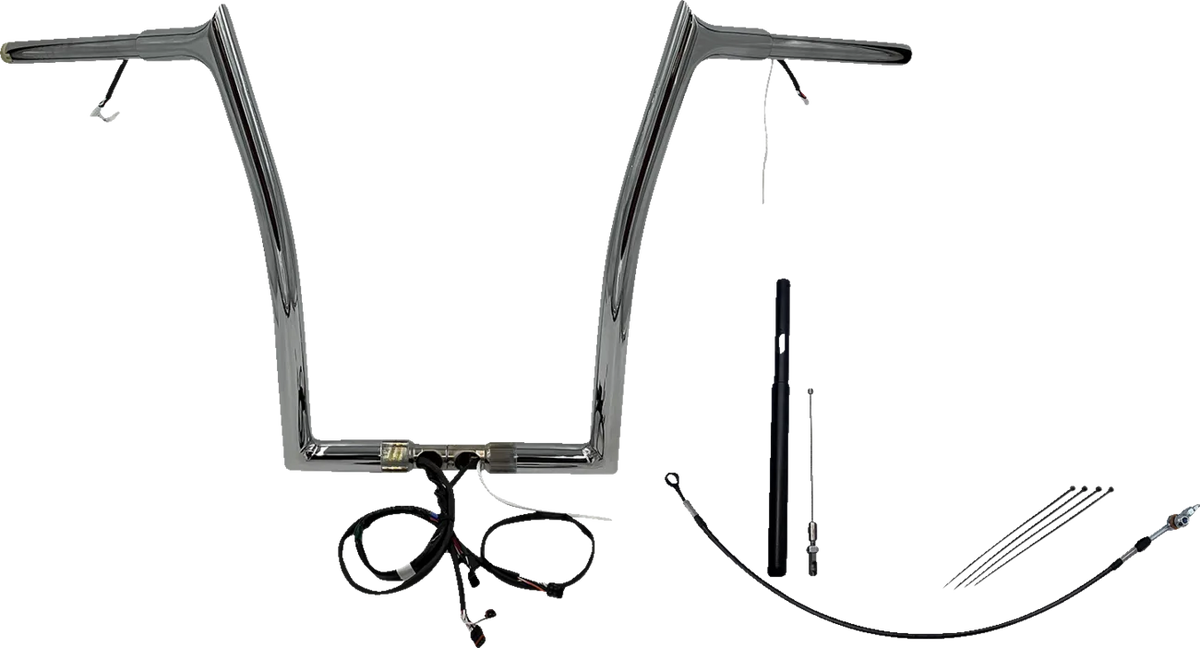 EZ Install Wired 1-1/4" Pointed Top Handlebar Kit