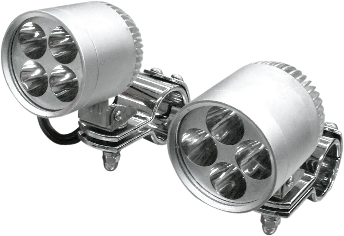 2" LED Driving Light Kit w/ 1-1/4" Clamps