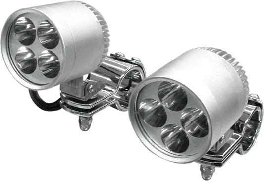2" LED Driving Light Kit w/ 1-1/4" Clamps