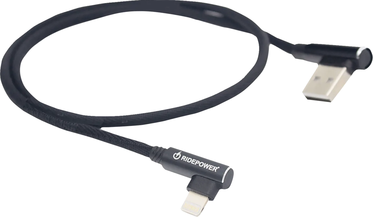 90° USB to 90° Lightning Cable