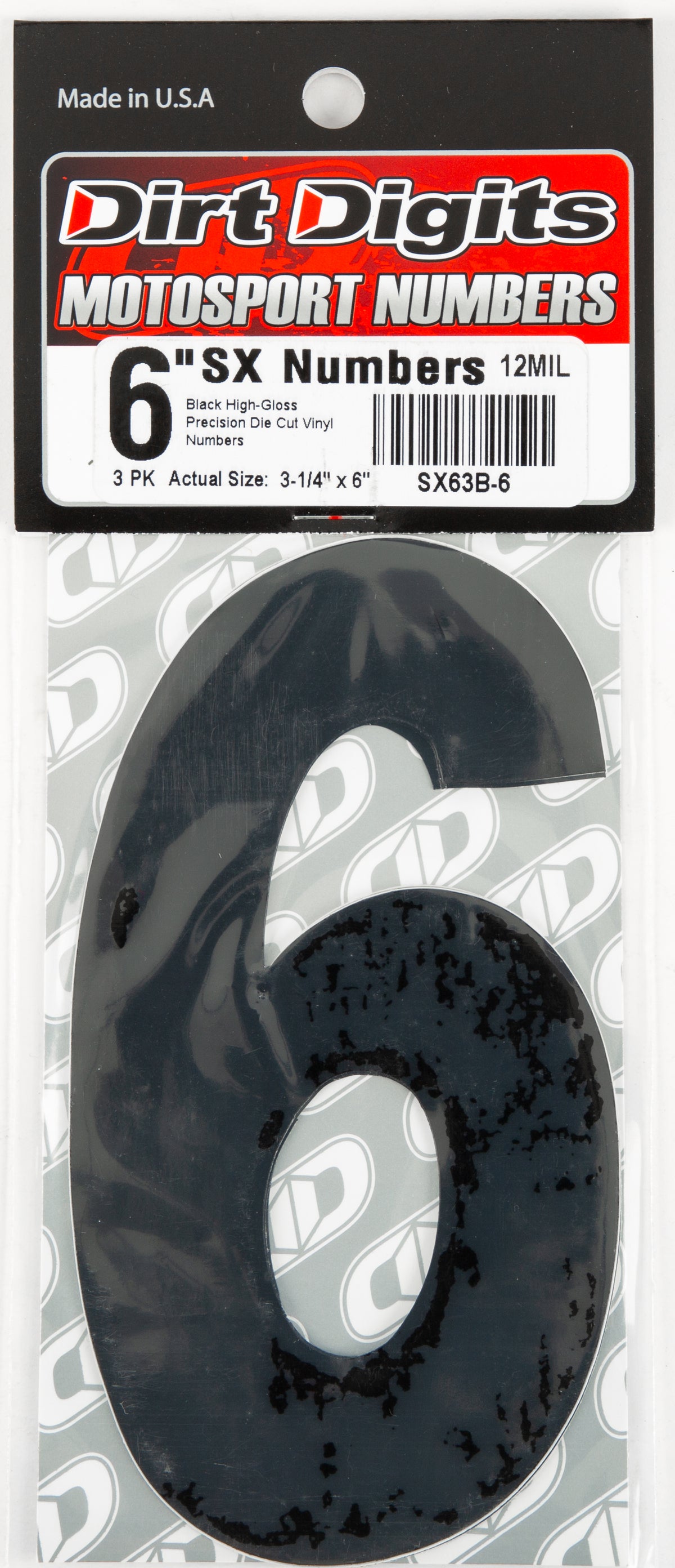 Super X Competition Stick-on Numbers
