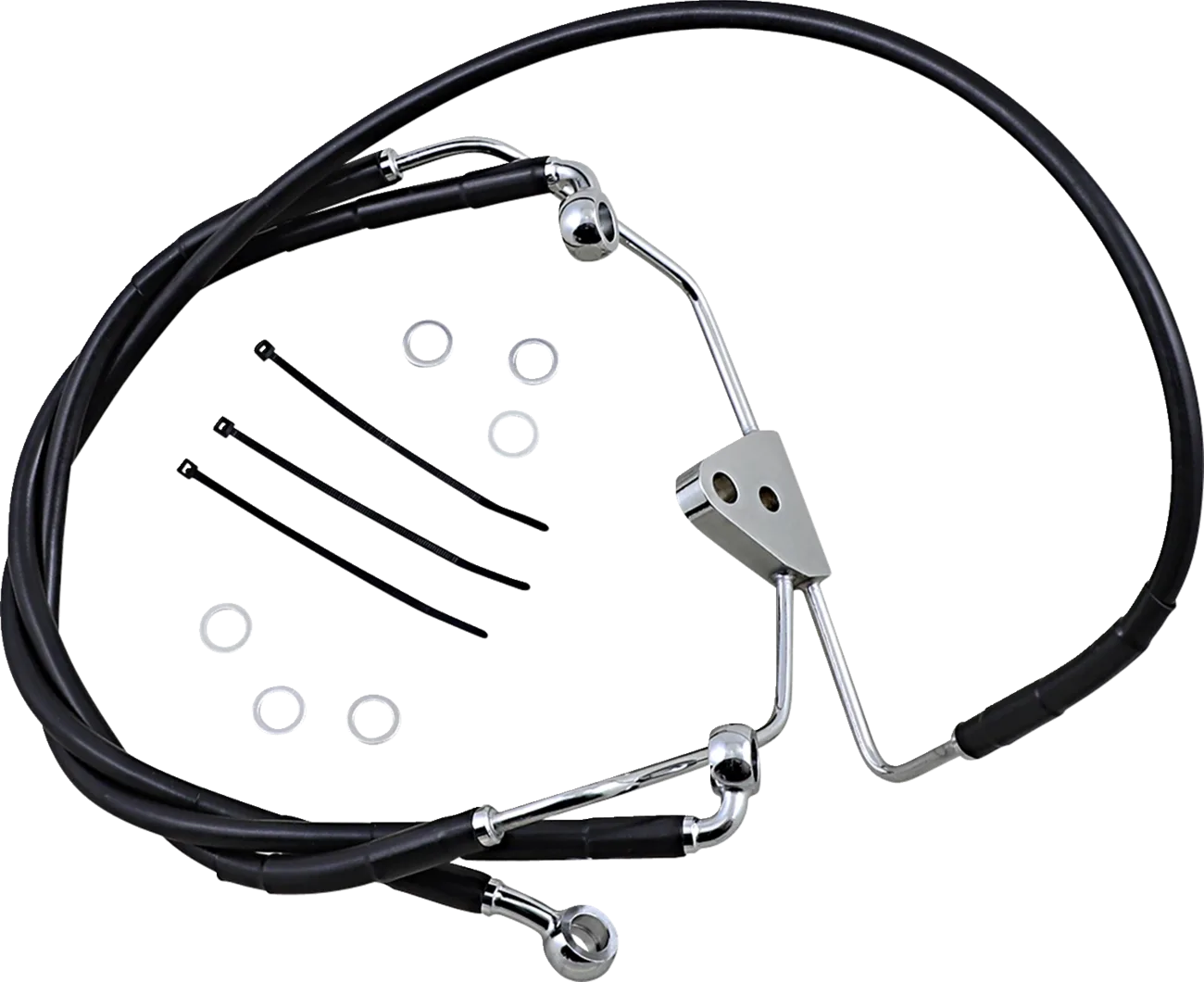 Extended Length Black Vinyl Brake Line Kit