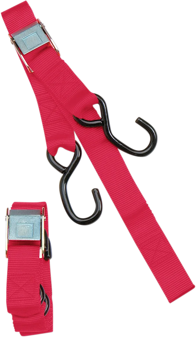 1" Heavy-Duty Cam Buckle Tie-Downs with Built-In Assist