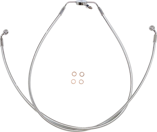 Designer Series Braided Non-ABS Lower Brake Line Assemblies