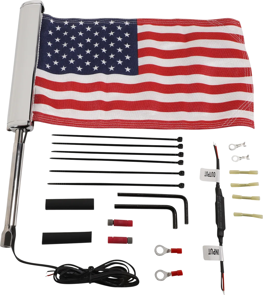 LED Lighted Flagpole with American Flag