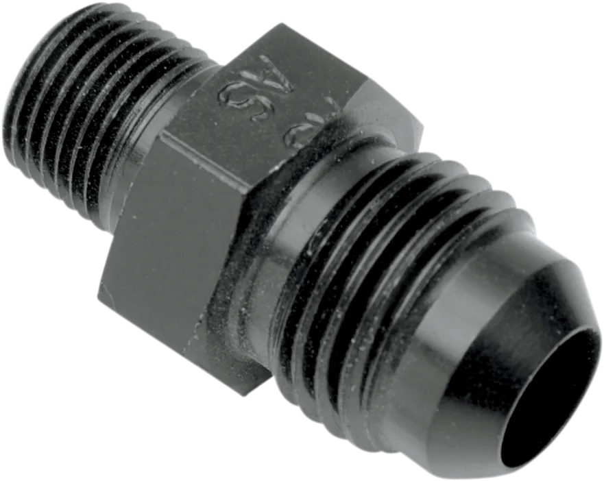Oil Line Fitting — 1/4" NPT Male/-6 AN Male
