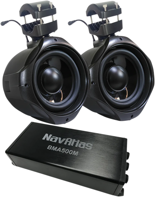 8” Passive Roll-Cage Subwoofers and BMA500M Class D Monoblock Amplifier