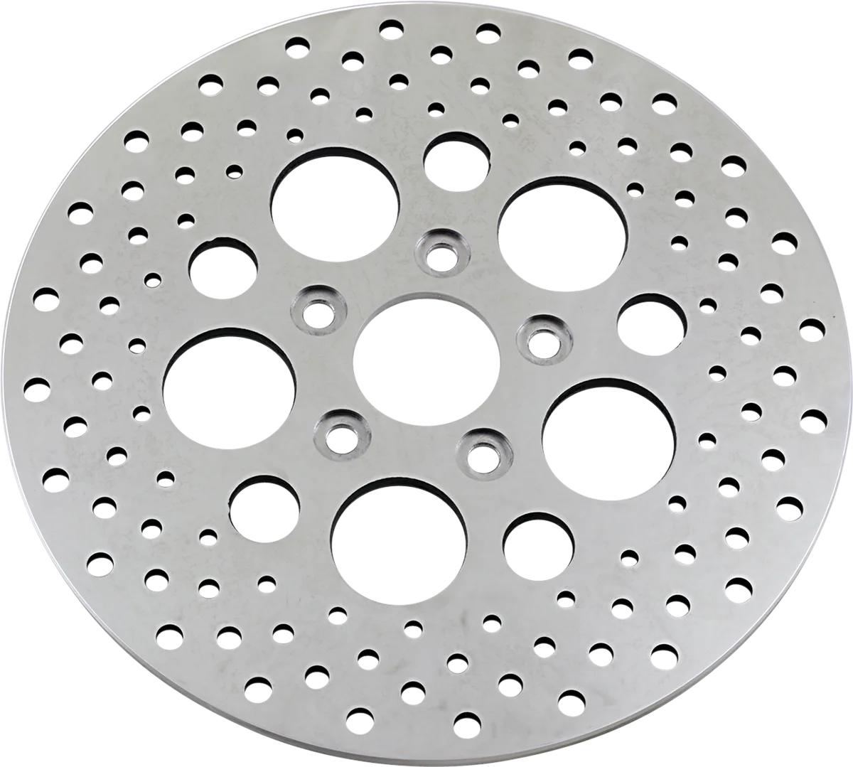 Polished Stainless Steel Drilled Brake Rotor