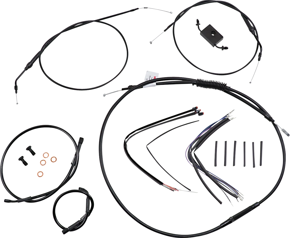 Extended Handlebar Cable and Brake Line Kit for Sportsters with ABS
