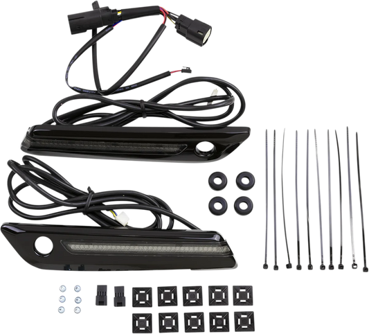 LED Saddlebag Hinge Covers