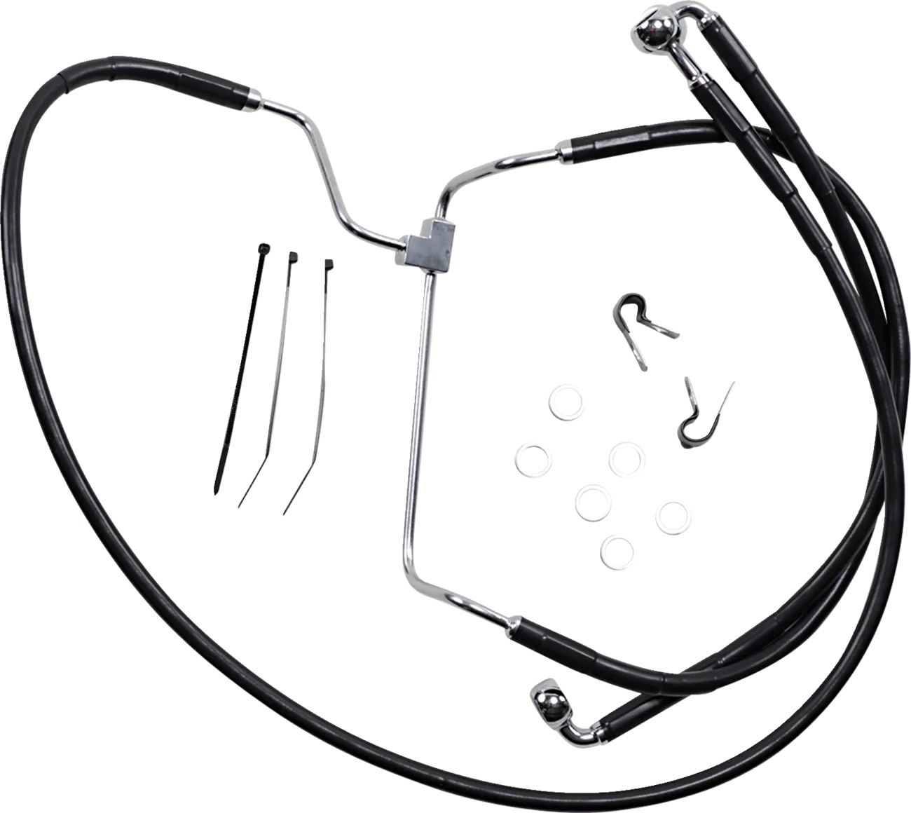 Extended Length Black Vinyl Brake Line Kit