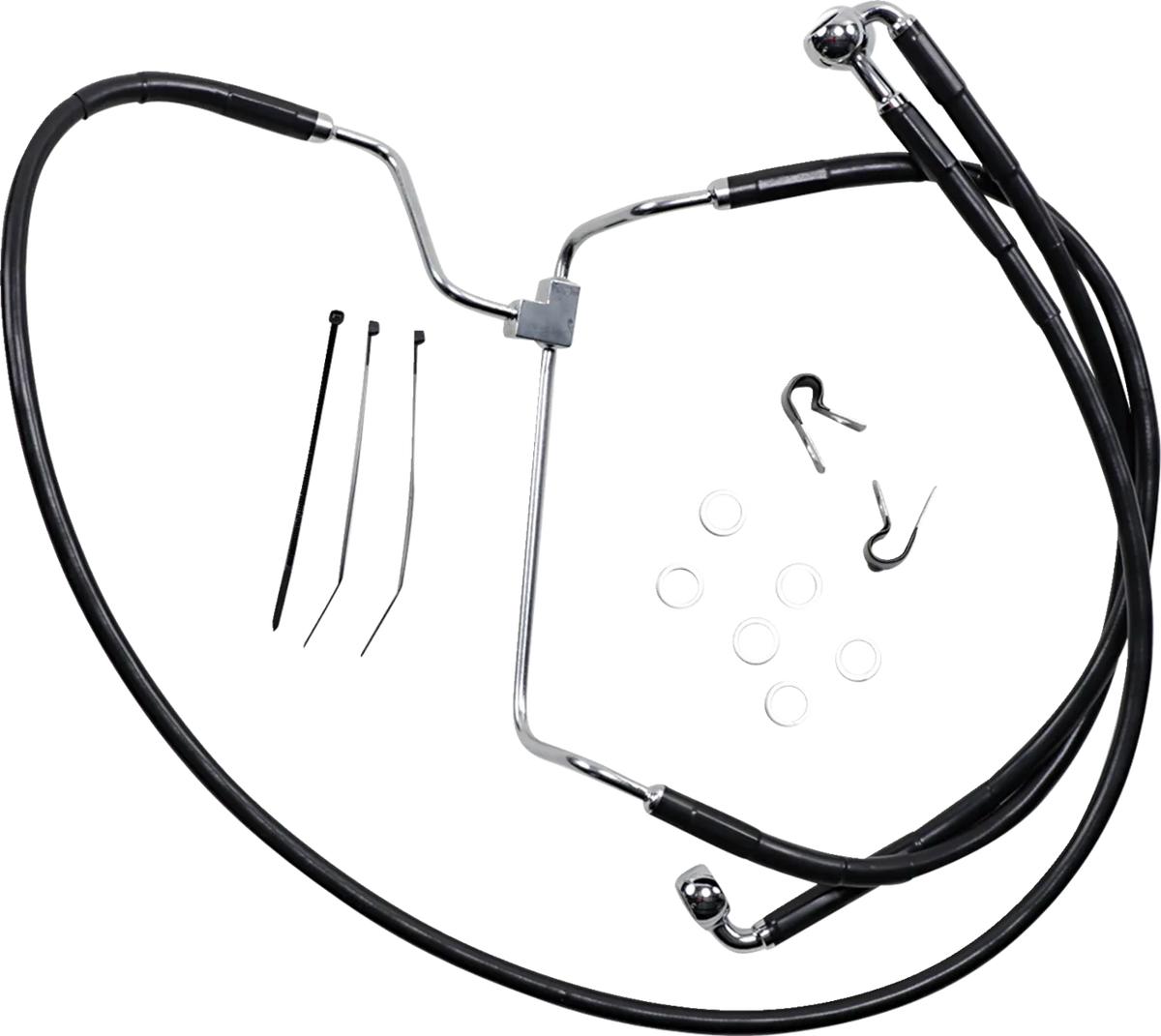 Extended Length Black Vinyl Brake Line Kit
