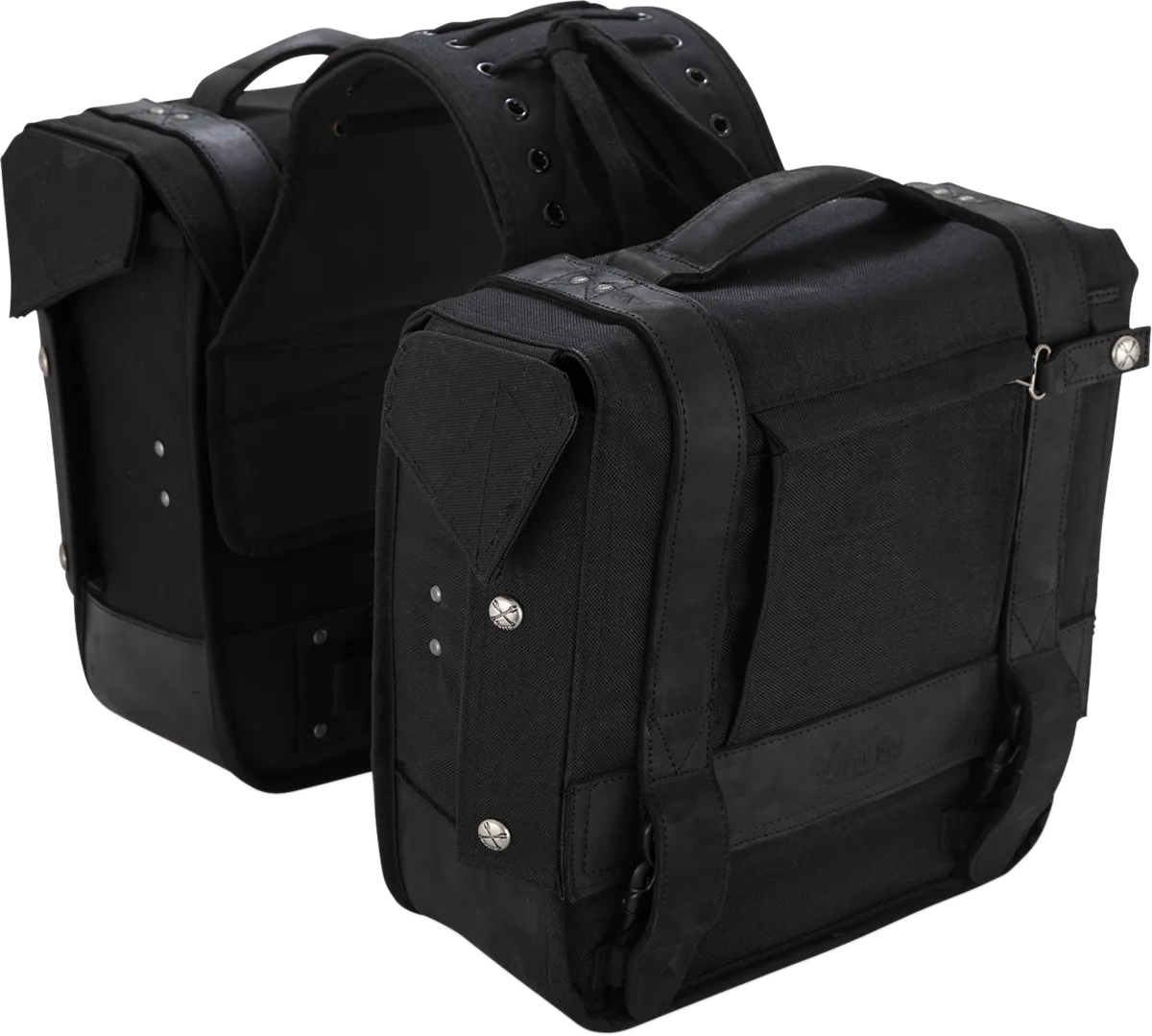 Throw-over Saddlebag — Leather/Cordura