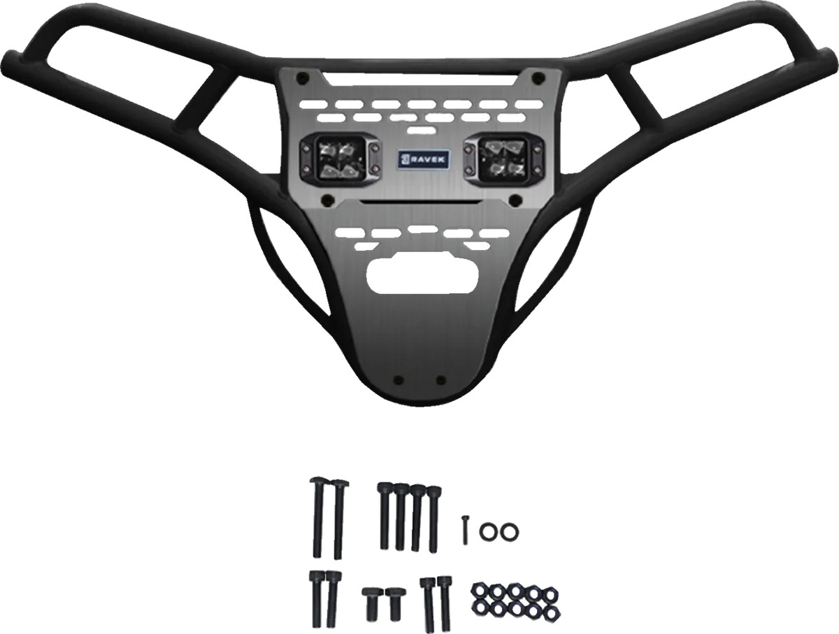 Front Bumper/Skid Plate with Lights