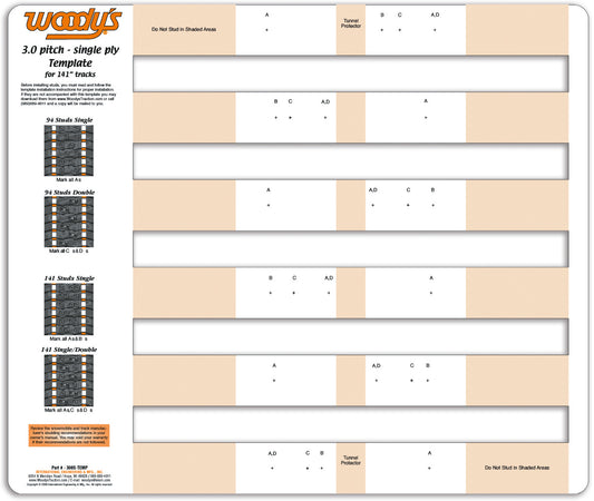 300S Studding Template