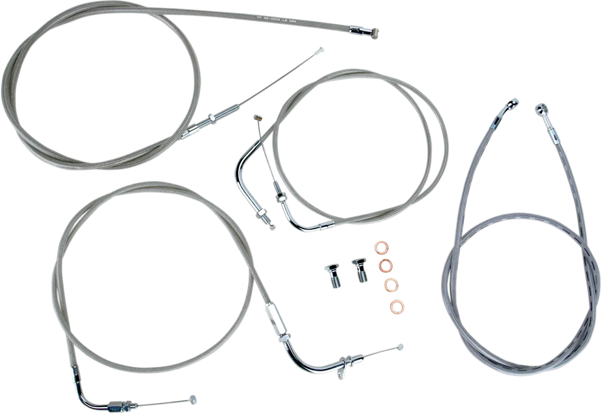 Stainless Handlebar Cable/Line Kit