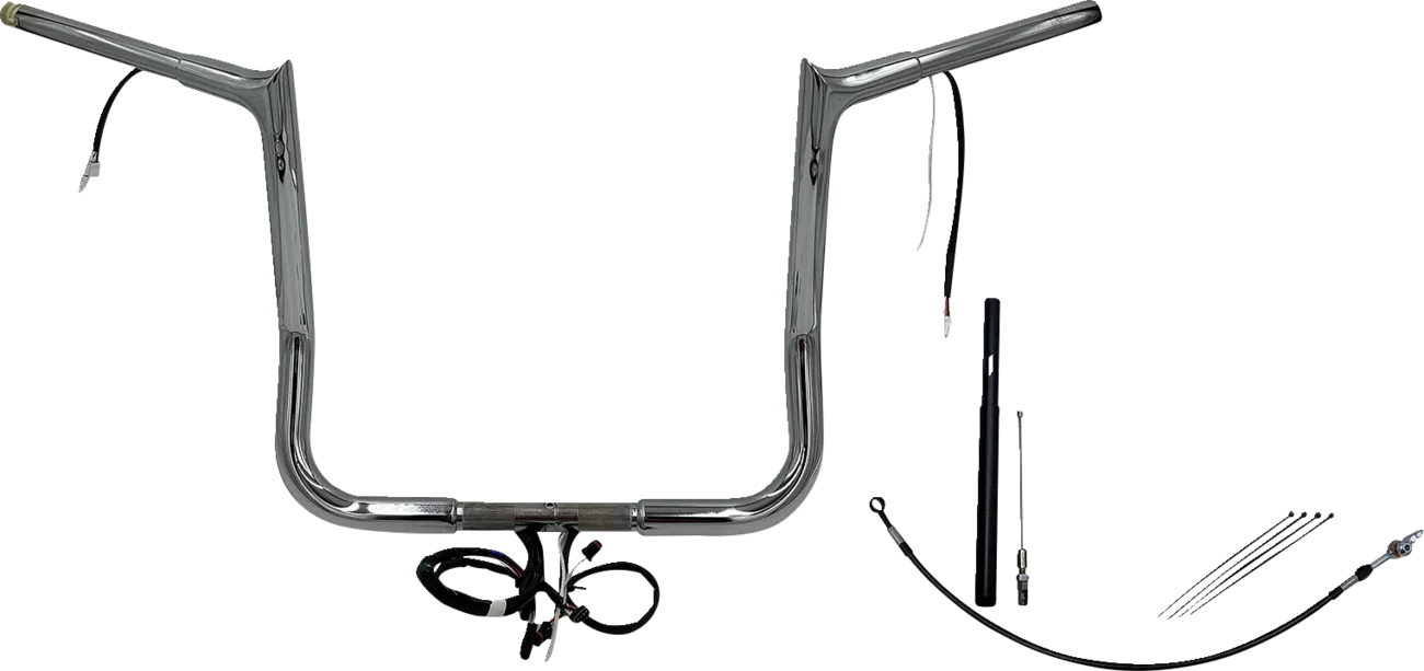 EZ Install Wired 1-1/4" Pointed Top Handlebar Kit