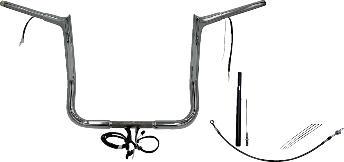 EZ Install Wired 1-1/4" Pointed Top Handlebar Kit