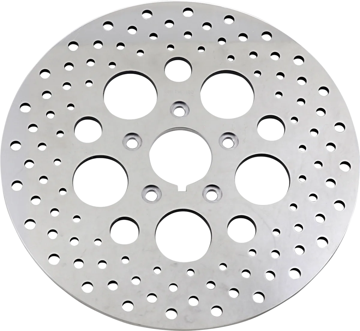 Polished Stainless Steel Drilled Brake Rotor