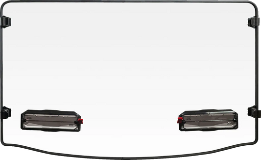Tool-less Versa-Vent Windshield
