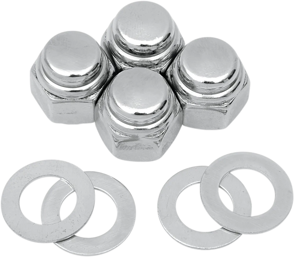 Chrome Cap Nut Kit