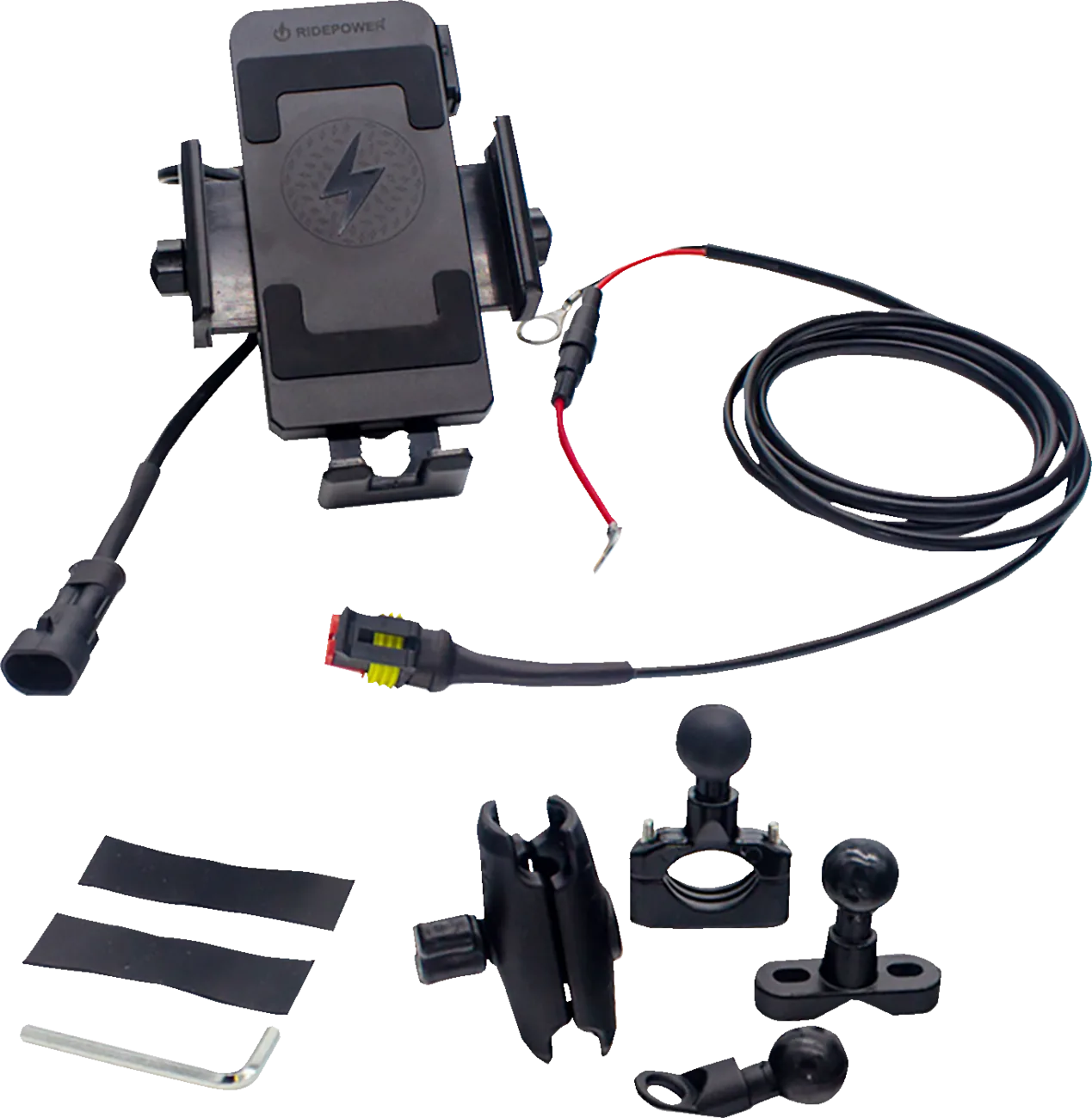 Phone Inductive Wireless Charging Mount with Quick Disconnect Power Cable