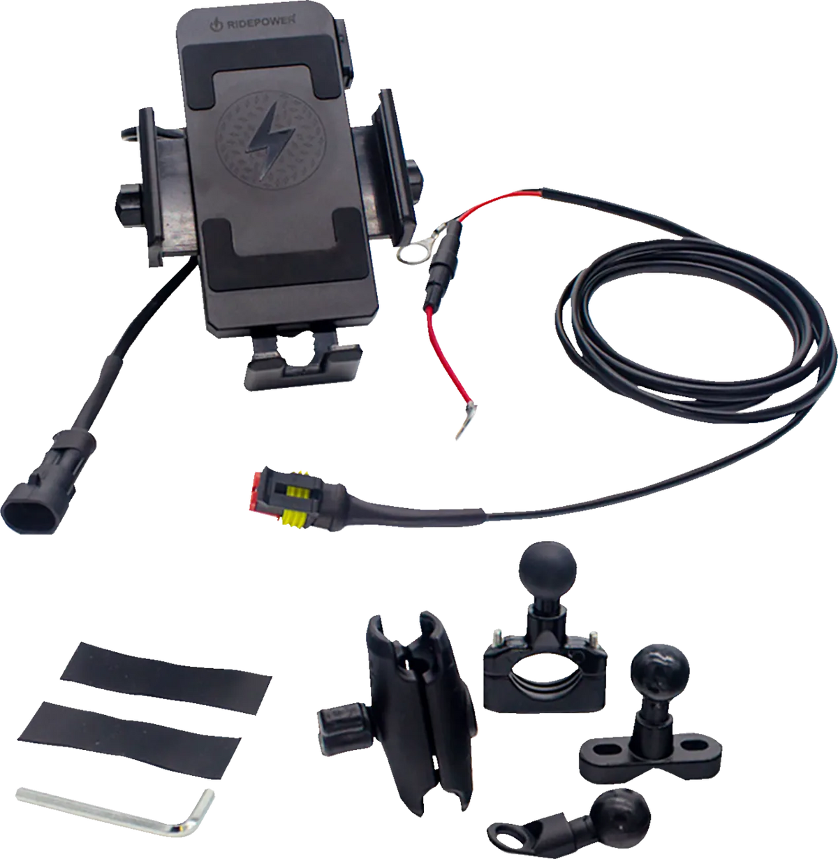 Phone Inductive Wireless Charging Mount with Quick Disconnect Power Cable