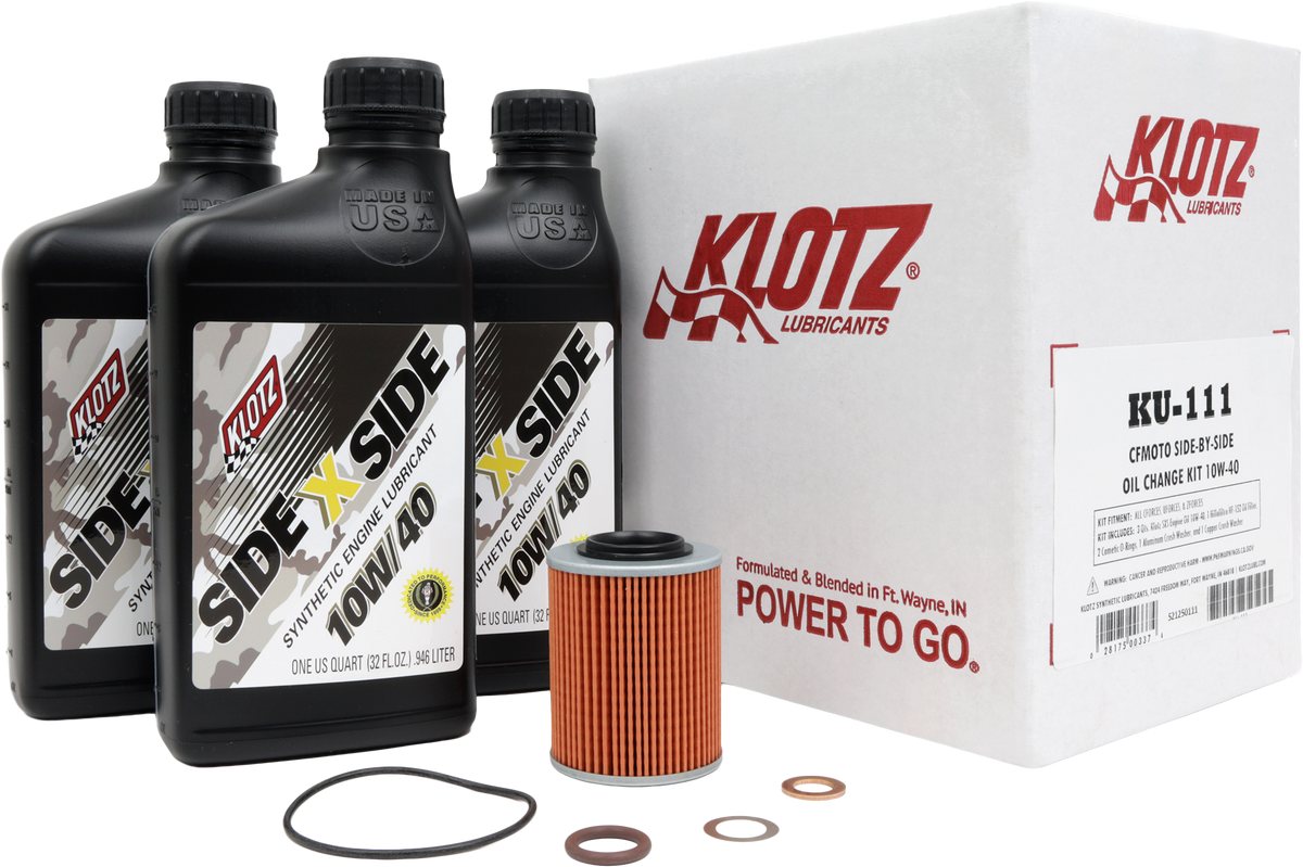 Side X Side Oil Change Kit
