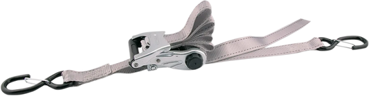Ratchet Tie-downs with Web Clamps and Safety Hooks