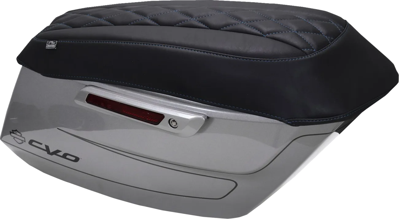 Deluxe Diamond Saddlebag Lid Covers