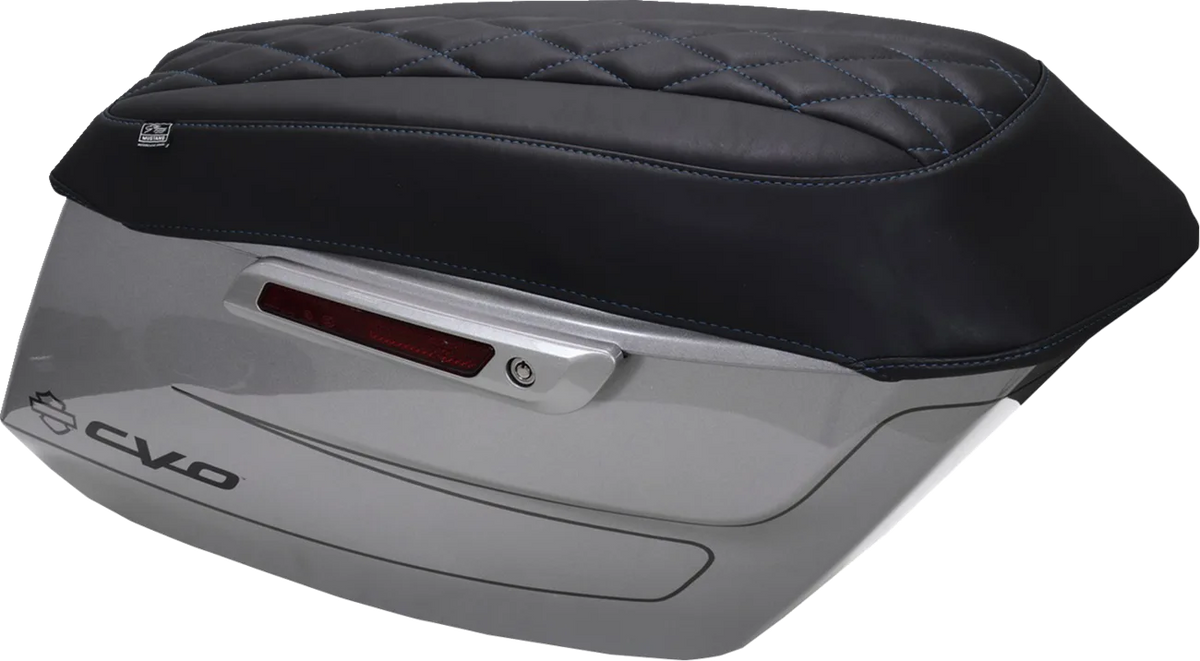 Deluxe Diamond Saddlebag Lid Covers