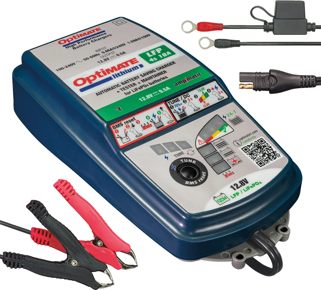 OptiMate™ Lithium LFP 4S Battery Charger and Maintainer