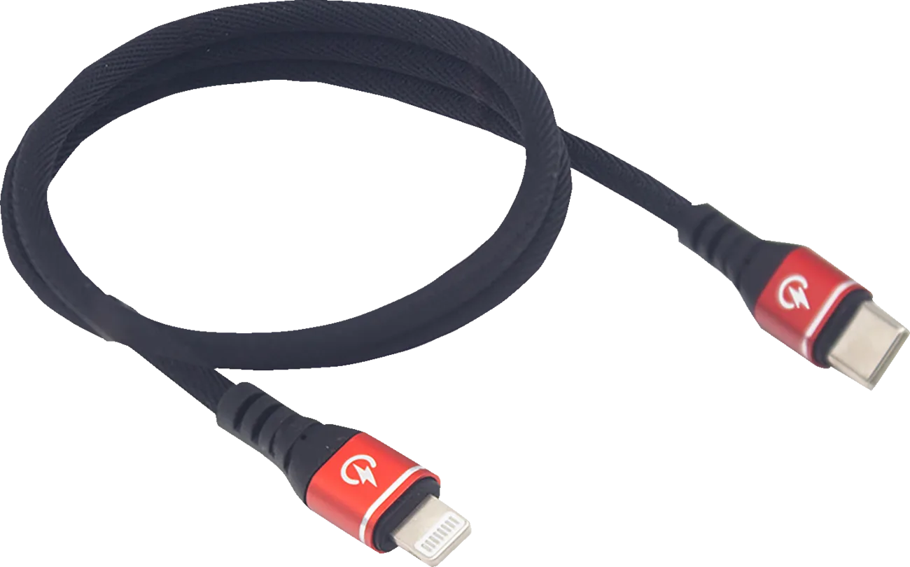 24" Male USB-C to Male Lightning Phone 3.0 Fast Charging Cable