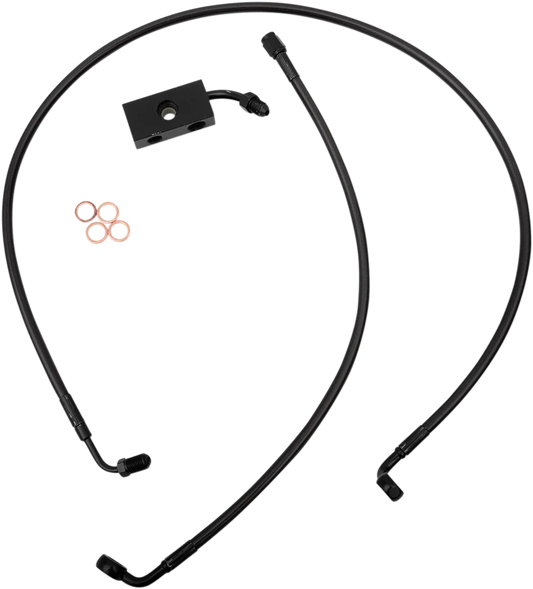 Midnight Braided Brake Line Kit