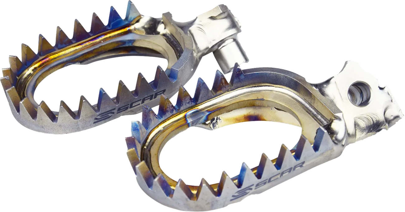 Anti-Mud Titanium Foot Pegs